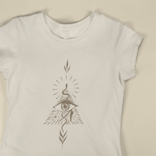 Load image into Gallery viewer, Eye of the Beholder Natural Organic Tee – Gender Neutral