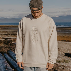 Dreams Organic Natural Crewneck Sweatshirt – Gender Neutral