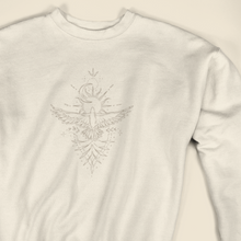 Load image into Gallery viewer, Flight of the Eagle Organic Natural Crewneck Sweatshirt – Gender Neutral