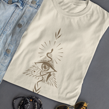 Load image into Gallery viewer, Eye of the Beholder Natural Organic Tee – Gender Neutral