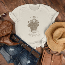 Load image into Gallery viewer, Grab life by the Horns Natural Organic Tee – Gender Neutral